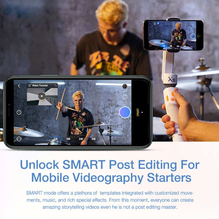 ZHIYUN YSZY018 Smooth-XS Handheld Gimbal Stabilizer Selfie Stick for Smart Phone, Load: 200g(Pink)