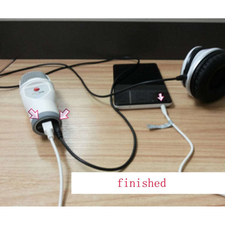 SF-690 Mobile Phone Karaoke Recording Condenser Microphone, Professional Karaoke Live Chat Capaci...