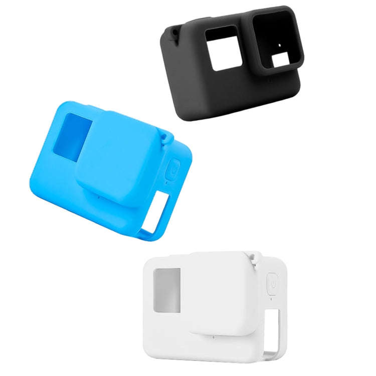 For Insta360 Ace Body Silicone Protective Case with Lens Cap (White)