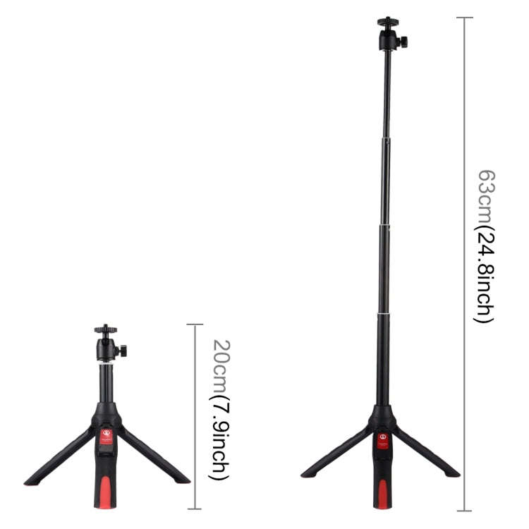 20-68cm Grip Foldable Tripod Holder Multi-functional Selfie Stick Extension Monopod with Phone Cl...