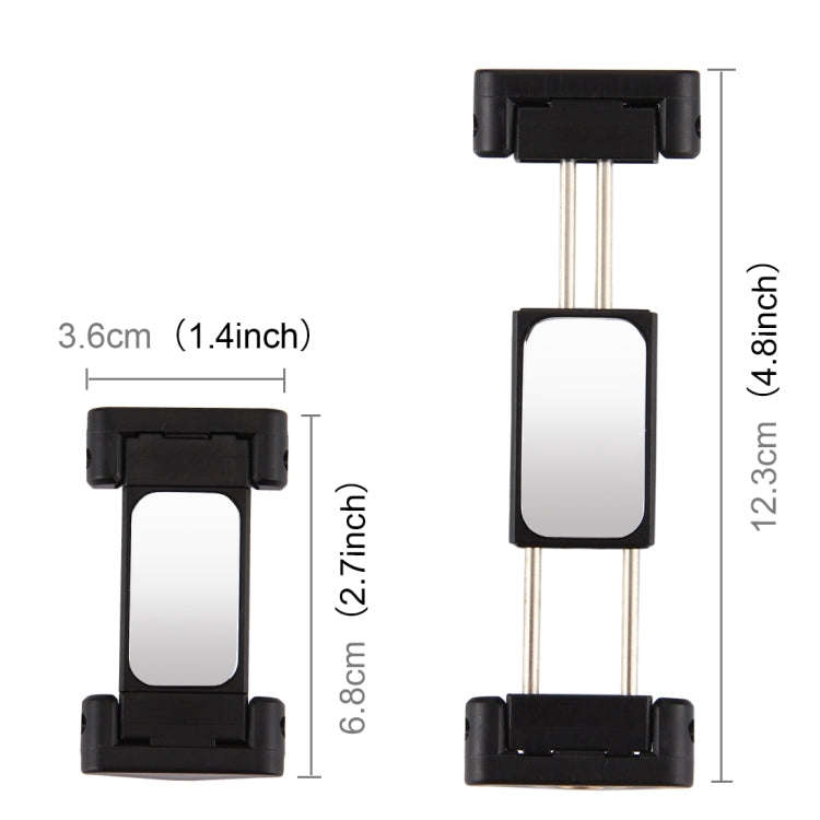20-68cm Grip Foldable Tripod Holder Multi-functional Selfie Stick Extension Monopod with Phone Cl...