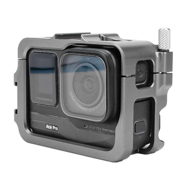 For Insta360 Ace Pro / Ace Aluminum Alloy Metal Rabbit Cage Frame (Grey)