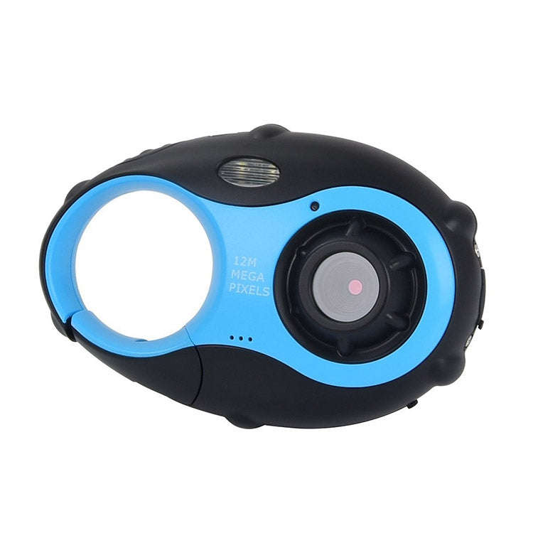 5MP 1.5 inch Color Screen Mini Keychain Type Gift Digital Camera for Children(Blue)