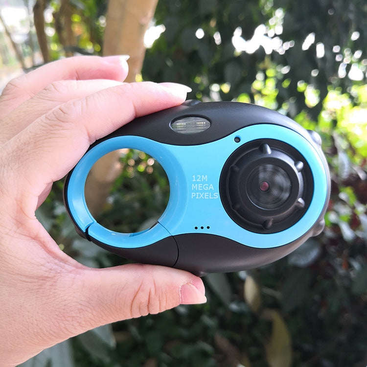 5MP 1.5 inch Color Screen Mini Keychain Type Gift Digital Camera for Children(Blue)