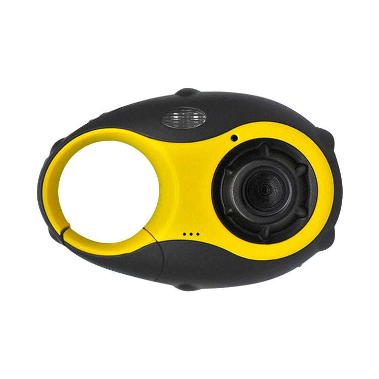5MP 1.5 inch Color Screen Mini Keychain Type Gift Digital Camera for Children(Yellow)