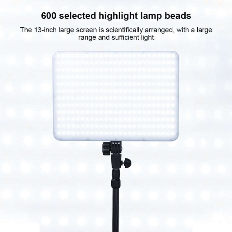 TRIOPO TTV-600 36+36W 5500-3200K 600 LEDs Flat Fill Light with Remote Control & Display