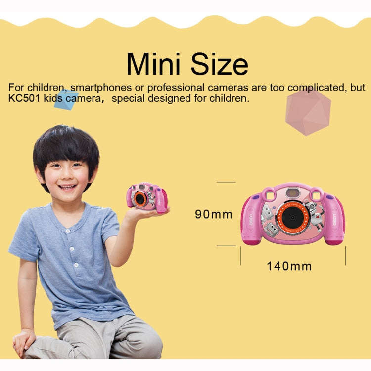 KC501 3 Million Pixels 2.0 inch HD Screen Digital Children Camera (Pink)