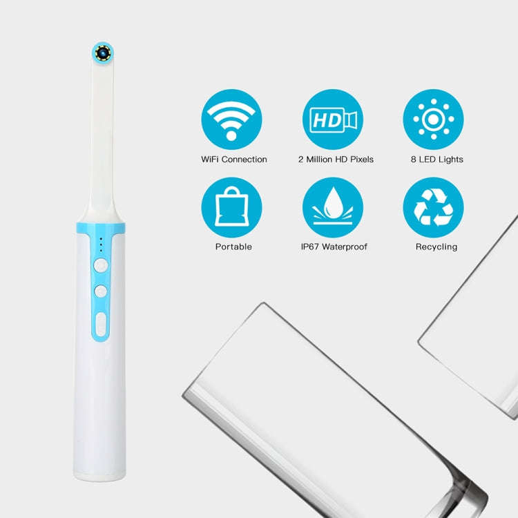 Z30 2.0MP HD Camera Wireless Dental Inspection Endoscope with 8 LEDs IP67 Waterproof