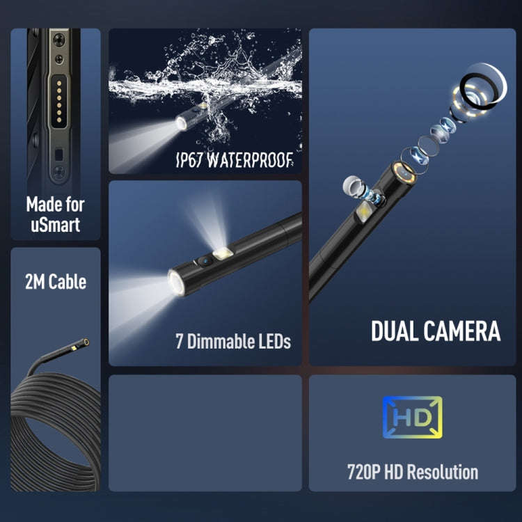 Ulefone Endoscope E2 IP67 Waterproof Digital Endoscope for Ulefone Armor 9 / 9E / Power Armor 13 ...