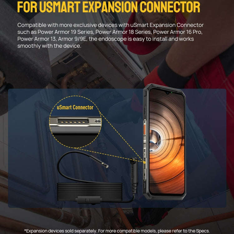Ulefone Endoscope E2 IP67 Waterproof Digital Endoscope for Ulefone Armor 9 / 9E / Power Armor 13 ...