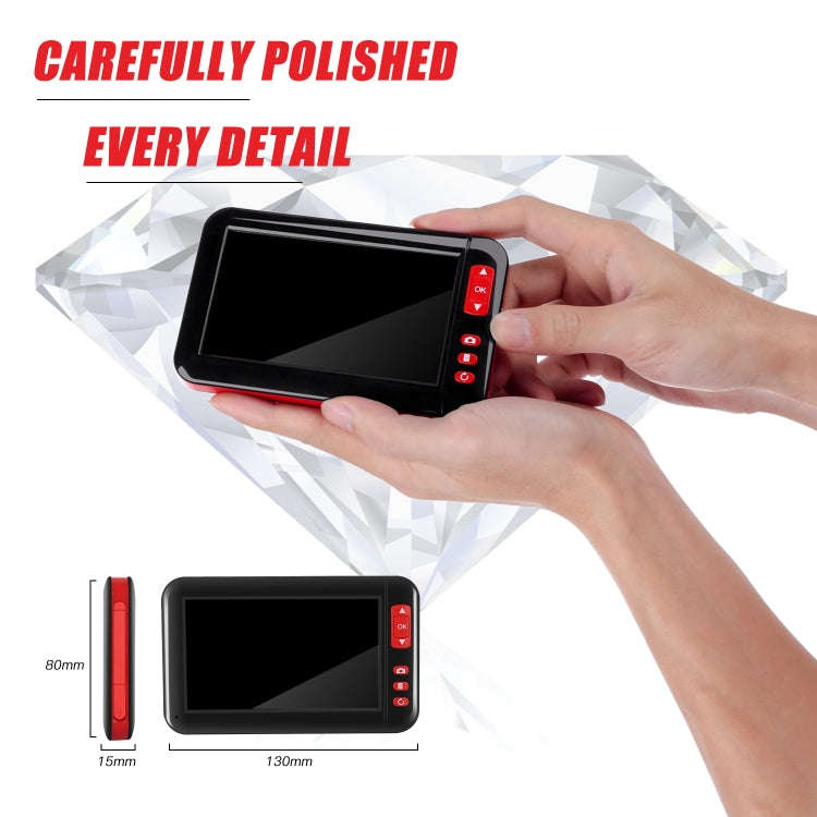 P20 4.3 Inch Screen Display HD1080P Inspection Endoscope with 8 LEDs, Length: 5m, Lens Diameter: ...