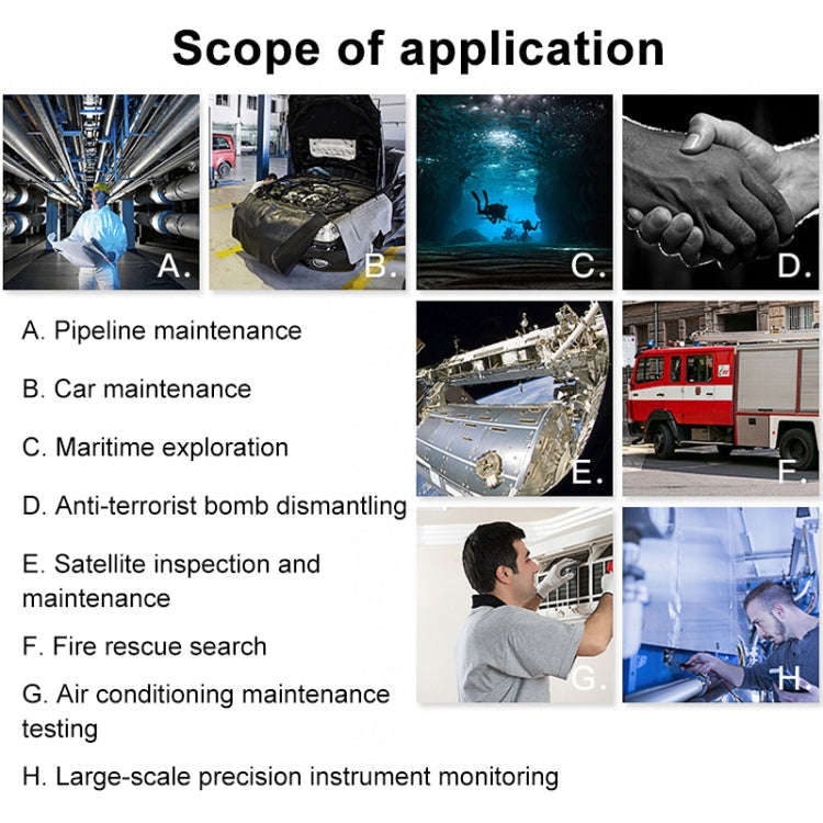 F99 HD Mobile Phone Endoscope, 8mm Waterproof Pipe Endoscope, Wifi Version, Flexible Cord, Length...