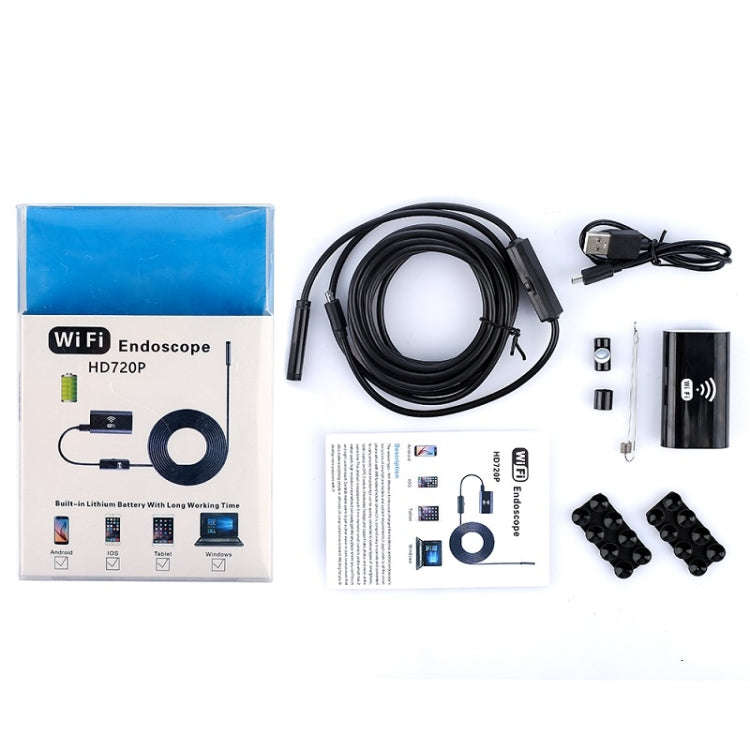 F99 HD Mobile Phone Endoscope, 8mm Waterproof Pipe Endoscope, Wifi Version, Flexible Cord, Length...