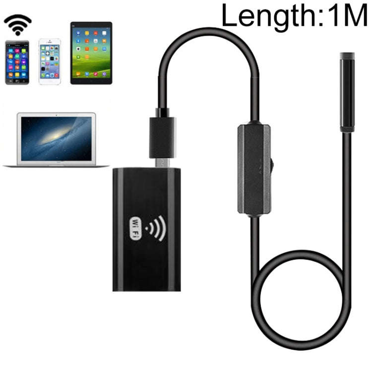 F99 HD Mobile Phone Endoscope, 8mm Waterproof Pipe Endoscope, Wifi Version, Hardwire, Length: 1m ...