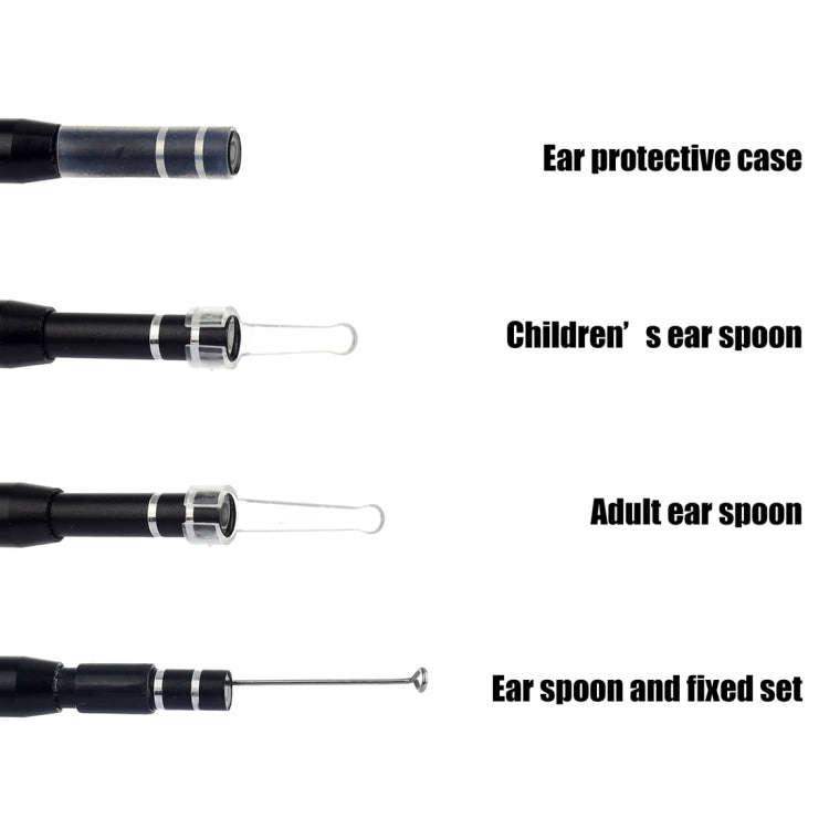 AN101 5.5mm Home Otoscope Three-in-One Ear Endoscope 30W HD Otoscope Visual Ear Picking Otoscope(...