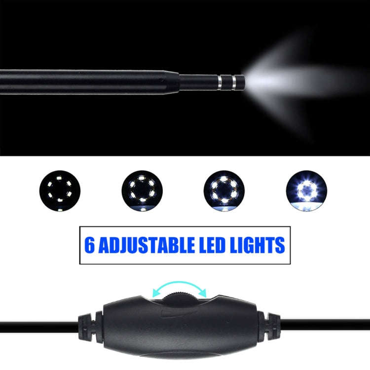 AN101 5.5mm Home Otoscope Three-in-One Ear Endoscope 30W HD Otoscope Visual Ear Picking Otoscope(...