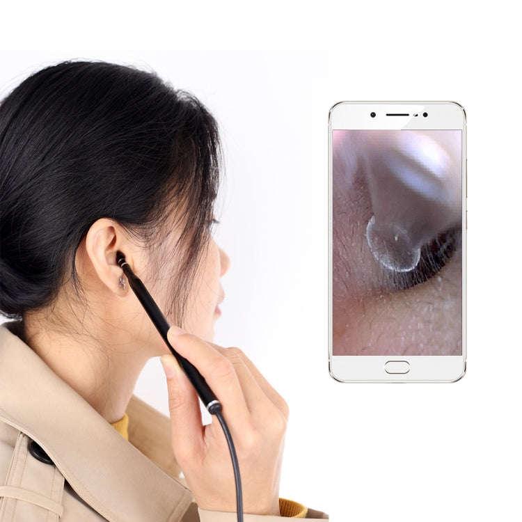AN101 5.5mm Home Otoscope Three-in-One Ear Endoscope 30W HD Otoscope Visual Ear Picking Otoscope(...