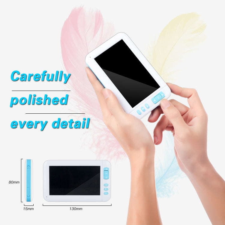 C01 4.3 Inch Screen Display HD1080P Visual Earspoon Endoscope with 6 LEDs, Diameter:3.9mm
