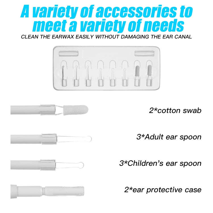 C01 4.3 Inch Screen Display HD1080P Visual Earspoon Endoscope with 6 LEDs, Diameter:3.9mm