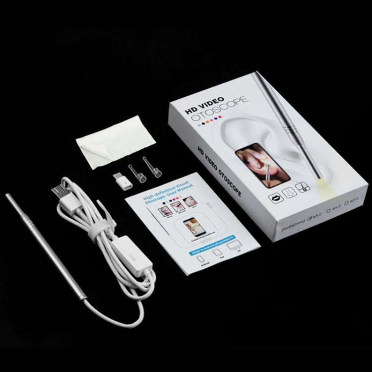 1MP HD Visual Ear Nose Tooth Endoscope Borescope with 6 LEDs, Lens Diameter: 4.3mm