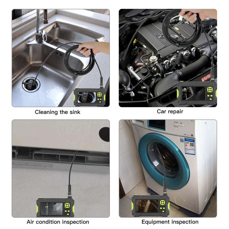P30 8mm IP67 Waterproof 4.3 inch HD Portable Endoscope Hard Cable Industrial Endoscope, Cable Len...