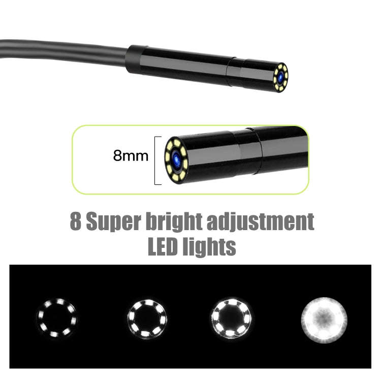 P30 8mm IP67 Waterproof 4.3 inch HD Portable Endoscope Hard Cable Industrial Endoscope, Cable Len...