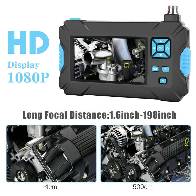 P30 5.5mm IP67 Waterproof 4.3 inch HD Portable Endoscope Hard Cable Industrial Endoscope, Cable L...