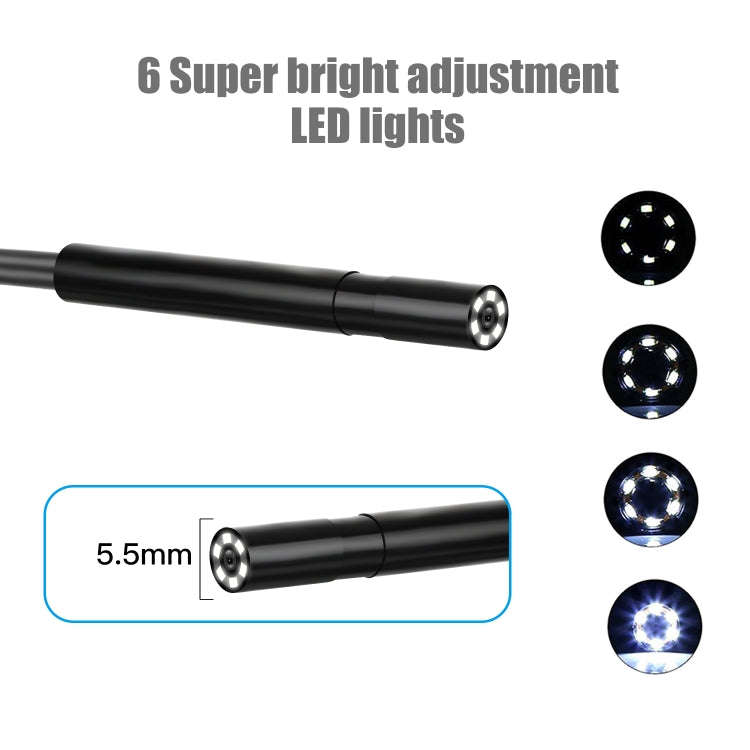 P30 5.5mm IP67 Waterproof 4.3 inch HD Portable Endoscope Hard Cable Industrial Endoscope, Cable L...