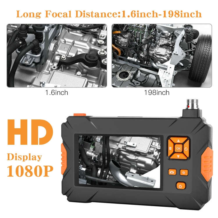 P30 8mm IP67 Waterproof 4.3 inch HD Portable Endoscope Snake Tube Industrial Endoscope, Cable Len...