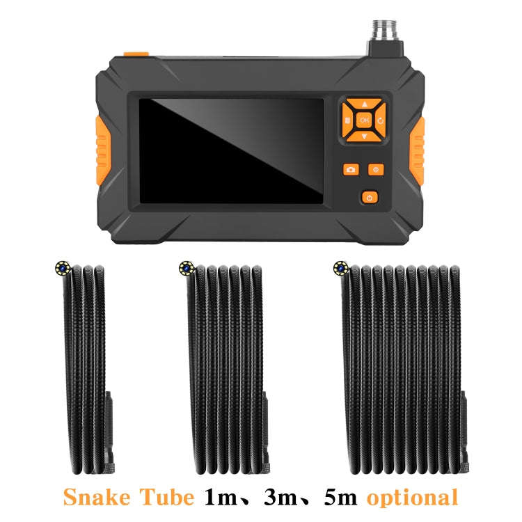 P30 8mm IP67 Waterproof 4.3 inch HD Portable Endoscope Snake Tube Industrial Endoscope, Cable Len...