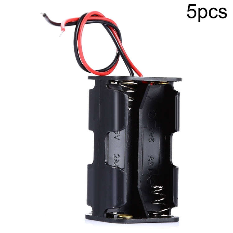5pcs LandaTianrui LDTR-DJ002 6V 4 x AA Batteries Case Storage Holder with 18cm Cable for Arduino ...