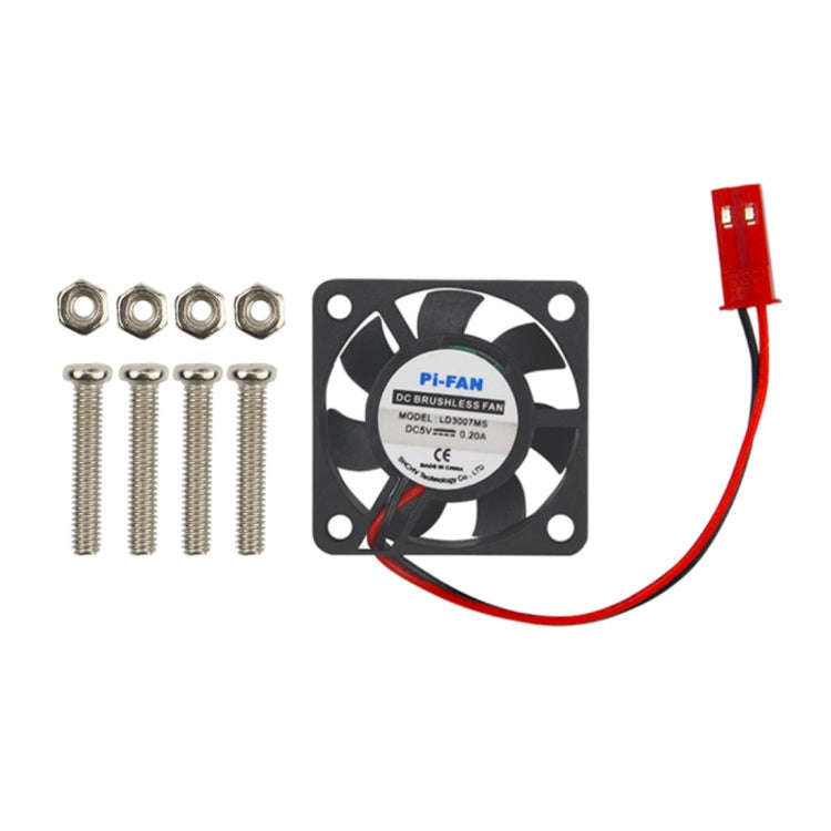 DC 5V 0.2A Mini Computer Case Cooler Cooling Fan with Screws Parts for Raspberry Pi 3B / 2B / B+,...