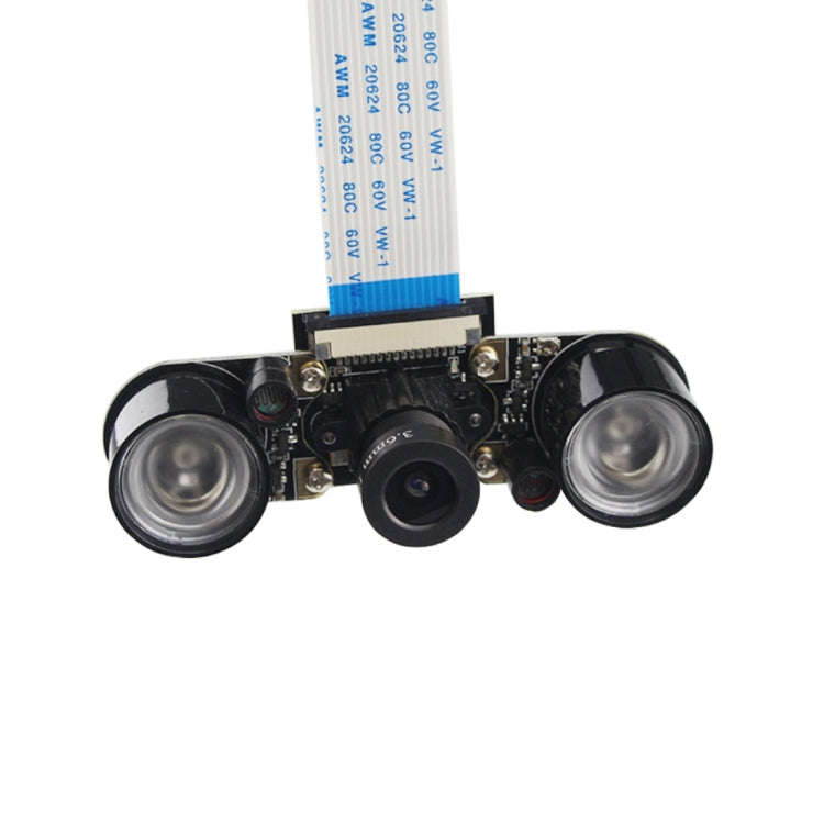 5MP OV5647 Adjustable Focal Infrared Night Vision Camera with 2 PCS IR Sensor Lights for Raspberr...
