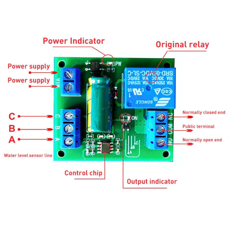 5V Full Auto Water Level Control Switch Module Water Tank Liquid Level Sensor Automatic Pumping D...
