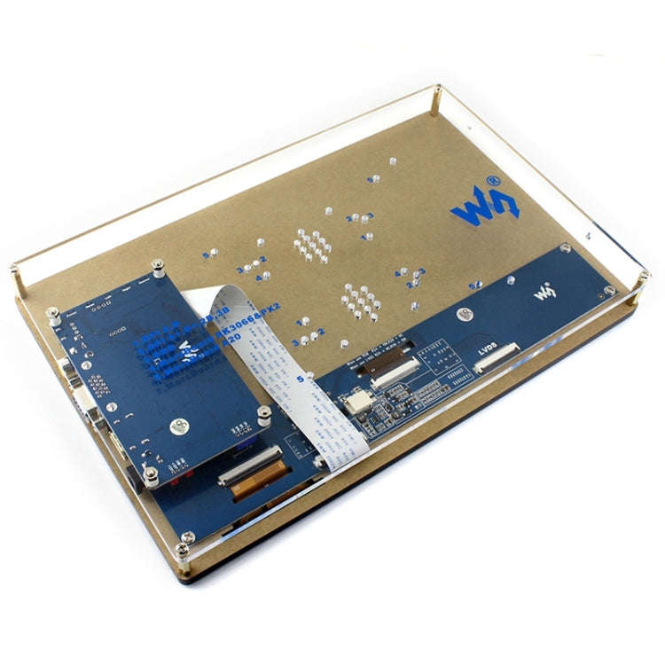 WAVESHARE 10.1inch Resistive Touch Screen LCD, HDMI interface with Case, Supports Multi mini-PCs