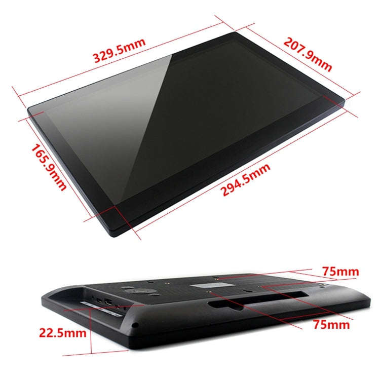 WAVESHARE 13.3inch HDMI LCD (H) Capacitive Touch Screen LCD with Toughened Glass Cover, Supports ...