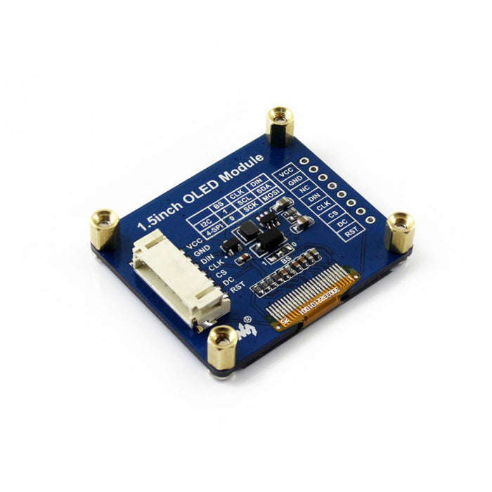 WAVESHARE 128x128 General 1.5inch OLED Display Module 16 Gray Scale with SPI/I2C Interface
