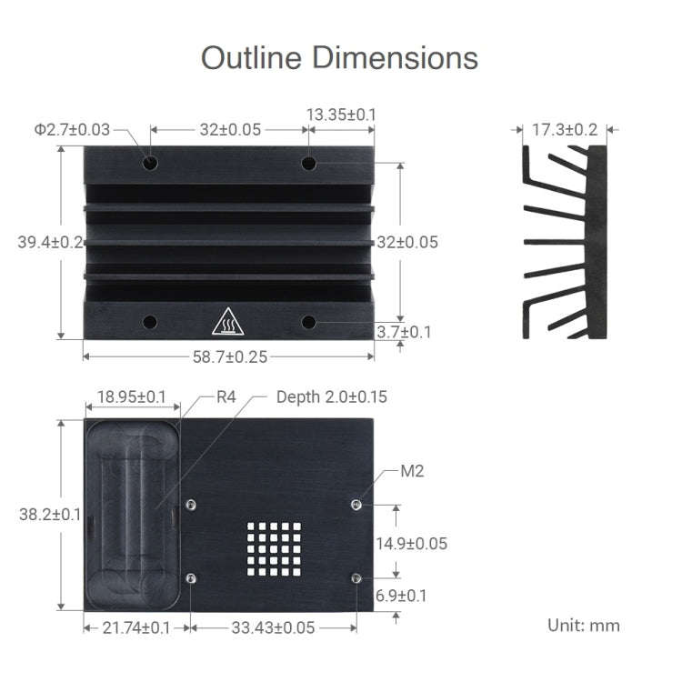 Official Heatsink for Jetson Nano(Black)