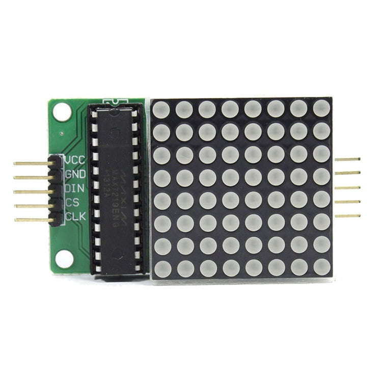 MAX7219 New Red Dot Matrix Module Support Common Cathode Drive with 5-Dupont Lines for Arduino