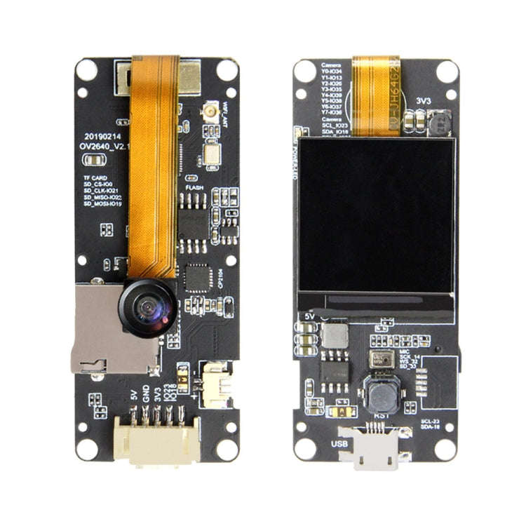 TTGO T-Camera Plus Fish-eye Lens ESP32-DOWDQ6 8MB SPRAM Camera Module OV2640 1.3 inch Display Rea...