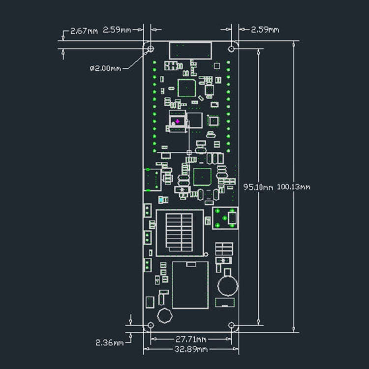 TTGO Meshtastic T-Beam V1.1 ESP32 923MHz OLED WiFi Bluetooth GPS NEO-6M SMA 18650 Battery Holder