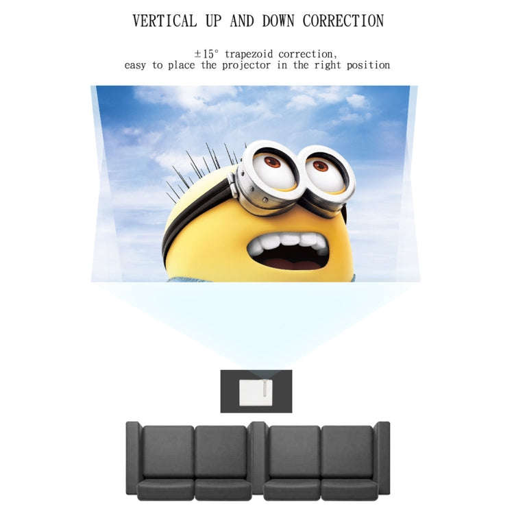 YG520 1800 Lumens HD LCD Projector,Built in Speaker,Can Read U disk, Mobile hard disk,SD Card, AV...