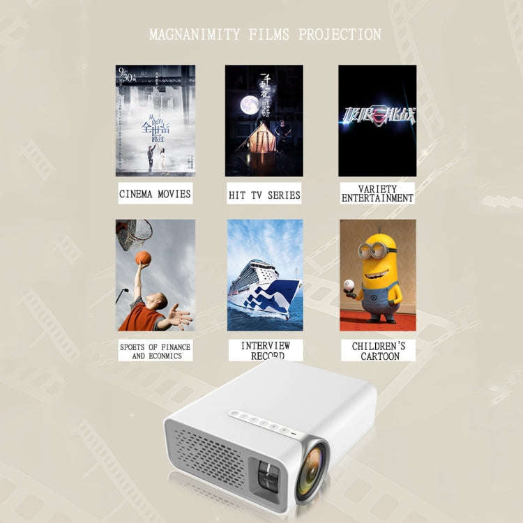 YG520 1800 Lumens HD LCD Projector,Built in Speaker,Can Read U disk, Mobile hard disk,SD Card, AV...