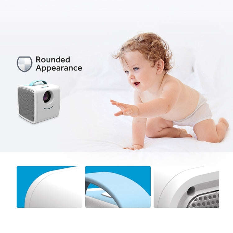 W-S1 10W Children Video Projector 30 Lumens HD 1080P LCD Technology, Support AV / USB / Mini SD C...