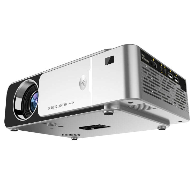 T6 3500ANSI Lumens 1080P LCD Mini Theater Projector, Standard Version, US Plug(Silver)