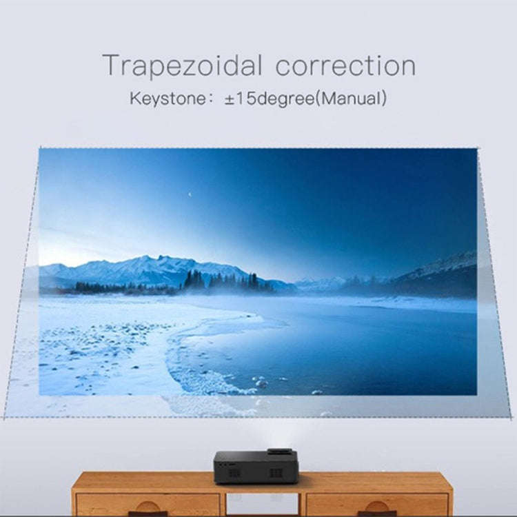 CM1 5.8 inch LCD TFT Screen 280 Lumens 1280x768P Smart Projector , Support HDMIx2, USB, SD, VGA, ...