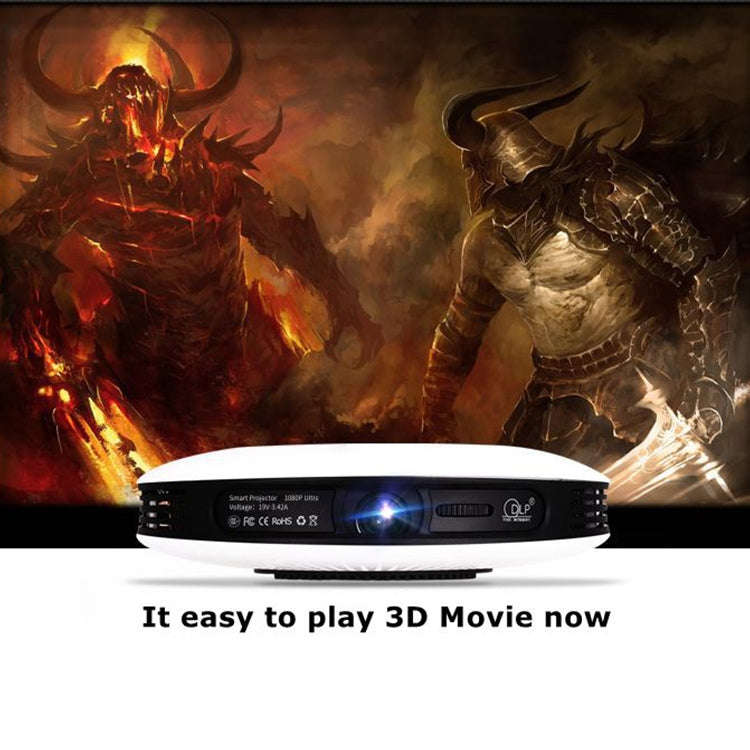 Wejoy DL-S9 220 Lumens 1280x720 720P Android 6.0 HD Bluetooth WiFi Smart Laser 3D Projector, Supp...