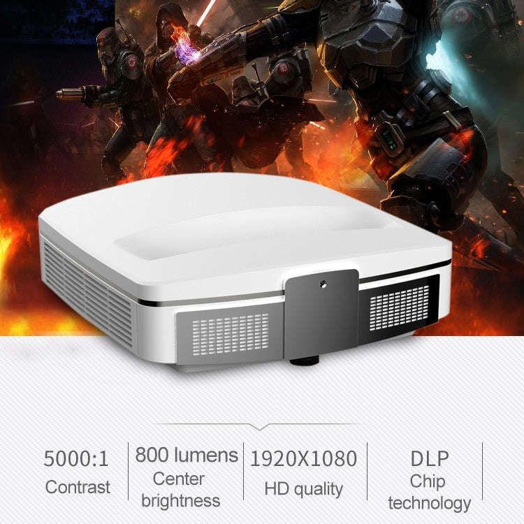 Wejoy K5+ 3400 Lumen 1280x1080 1080P Android 5.1 HD Bluetooth WiFi Smart 3D Ultra-Short Focus Pro...