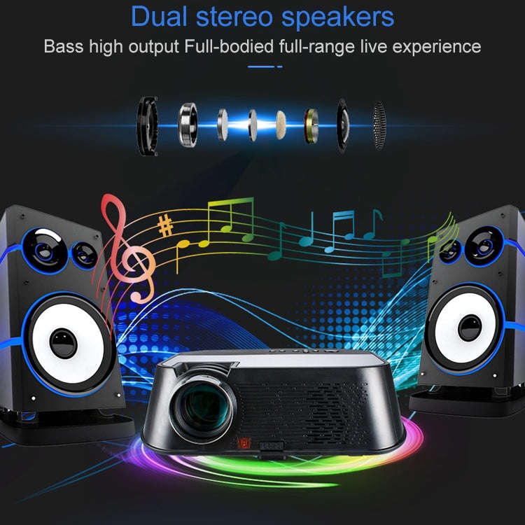 VS626 Android 3500ANSI Lumens 1080*720 Resolution LED+LCD Technology Smart Projector, Support AV ...