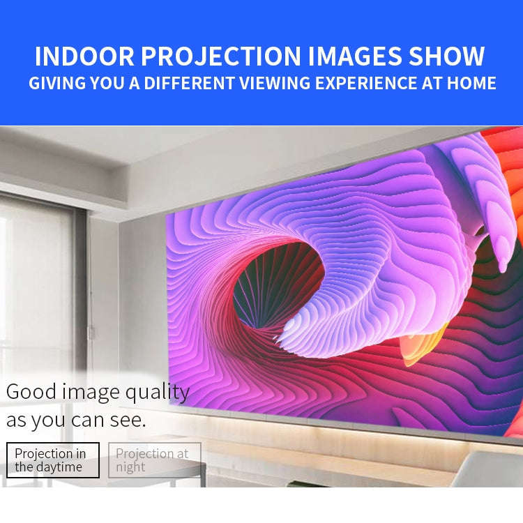 VS768 4000ANSI Lumens 1980x1080 Resolution LED+LCD Technology Smart Projector, Support AV / HDMI ...